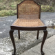 Vintage Wood & Cane Lounge Chair, 1950s