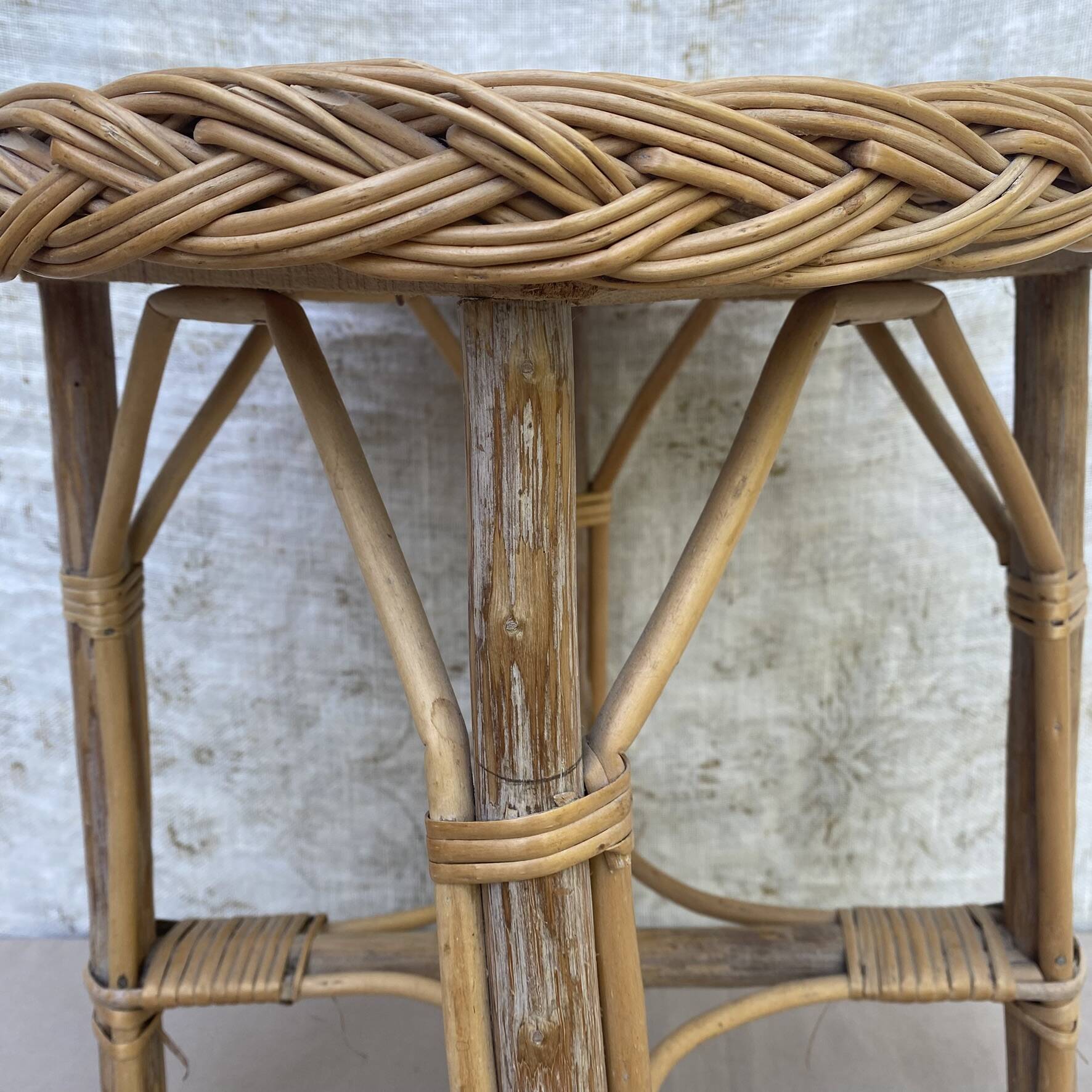 Bedside table, rattan side table