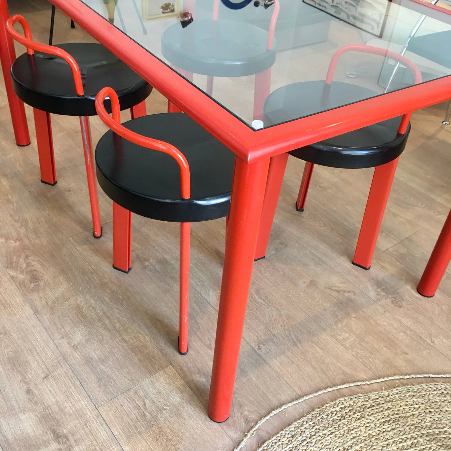 Table and stools, Italy, 1980s
