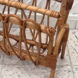 Bamboo magazine rack