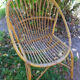 Fauteuil rotin vintage