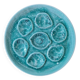Set of 6 handmade concrete oyster plates