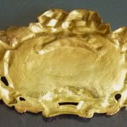 Pediment, gilded bronze, ornament for mirror, piece of furniture, signed Jacquet Grelier