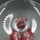 Set of 8 Roemer wine glasses in colored crystal Val Saint Lambert Mod "Saumur"