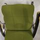 Rocking chair fauteuil a bascule chrome vert - vintage