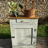 Old Parisian sideboard with 1 door and 1 drawer