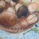 Oil painting still life signed and dated, painted on board with frame B8