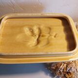 Biscuit tin in barbotine