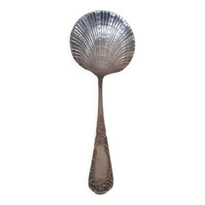 Cuillère à fraises en métal argenté SFAM Louis XV Rocaille
