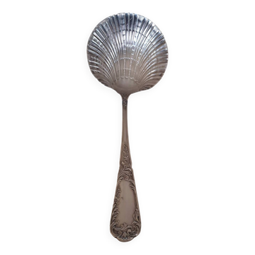 SFAM Louis XV Rocaille silver plated strawberry spoon