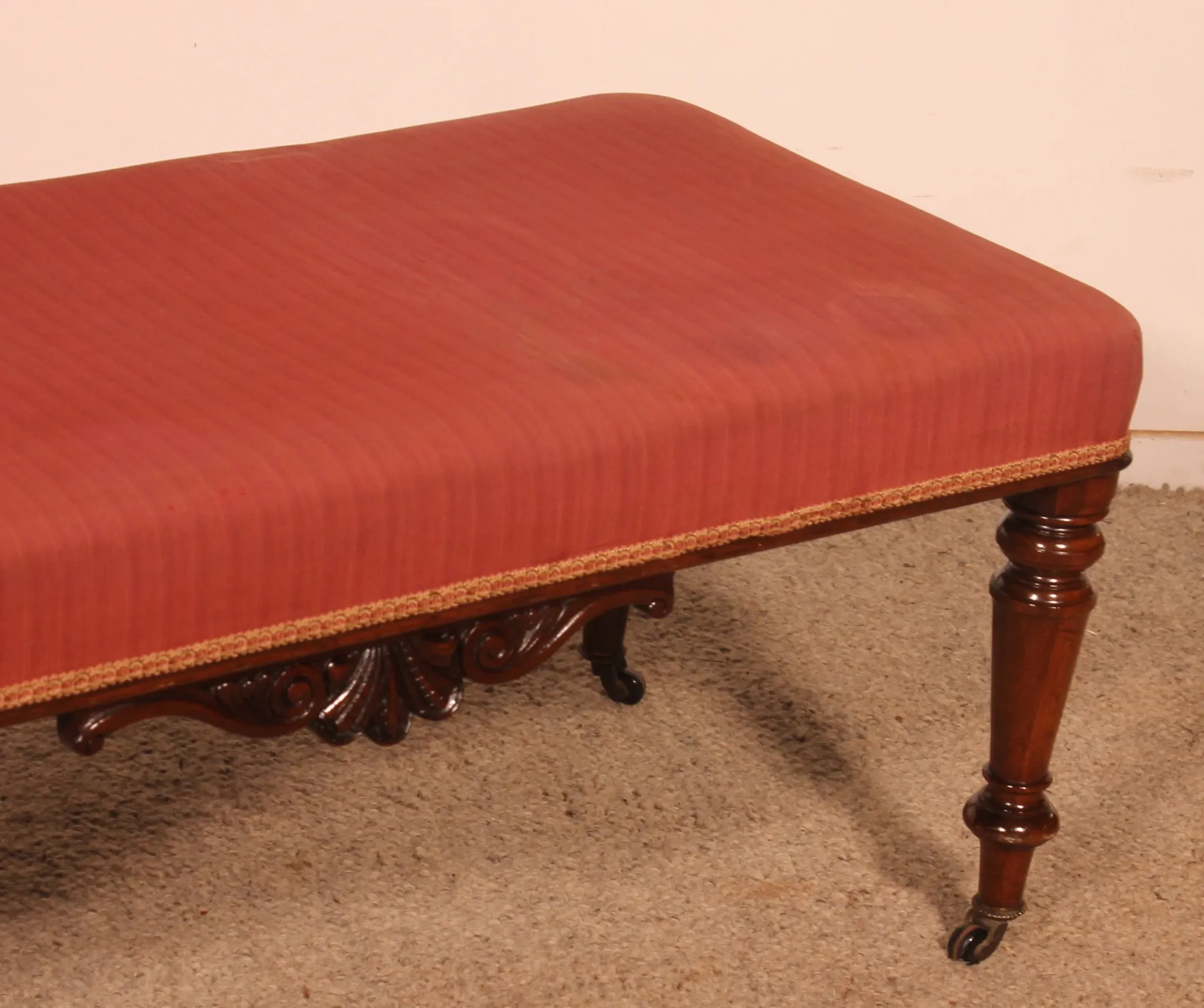 banquette en acajou du 19° siècle - Angleterre