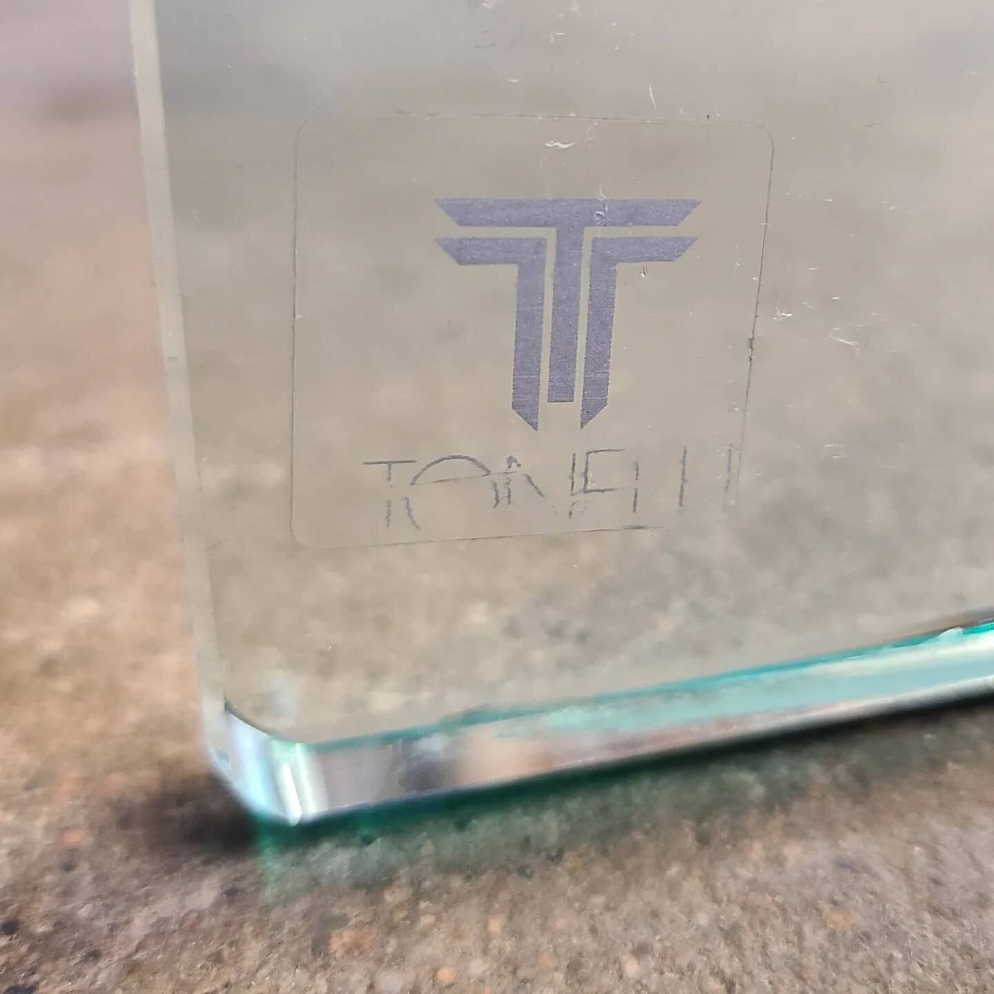 Table basse Eden en verre, années 80 par Tonelli Design