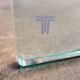Table basse Eden en verre, années 80 par Tonelli Design