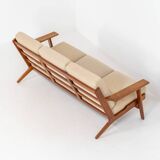 GE-290 3-seater sofa in oak by Hans J. Wegner for Getama