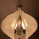 1960s Kaiser Murano Glass and Chrome Ceiling Light