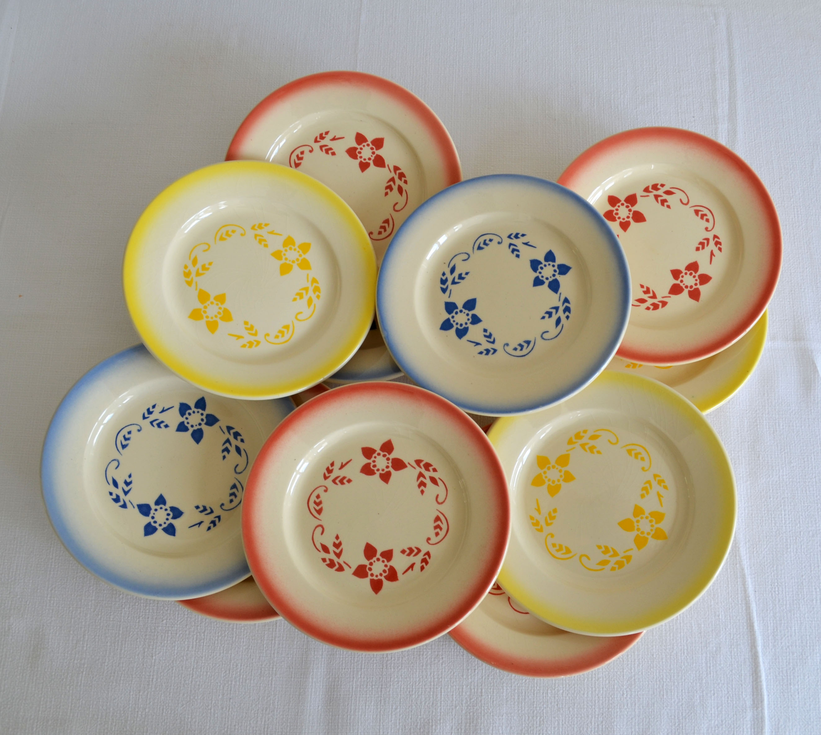 11 dessert plates KG Lunéville