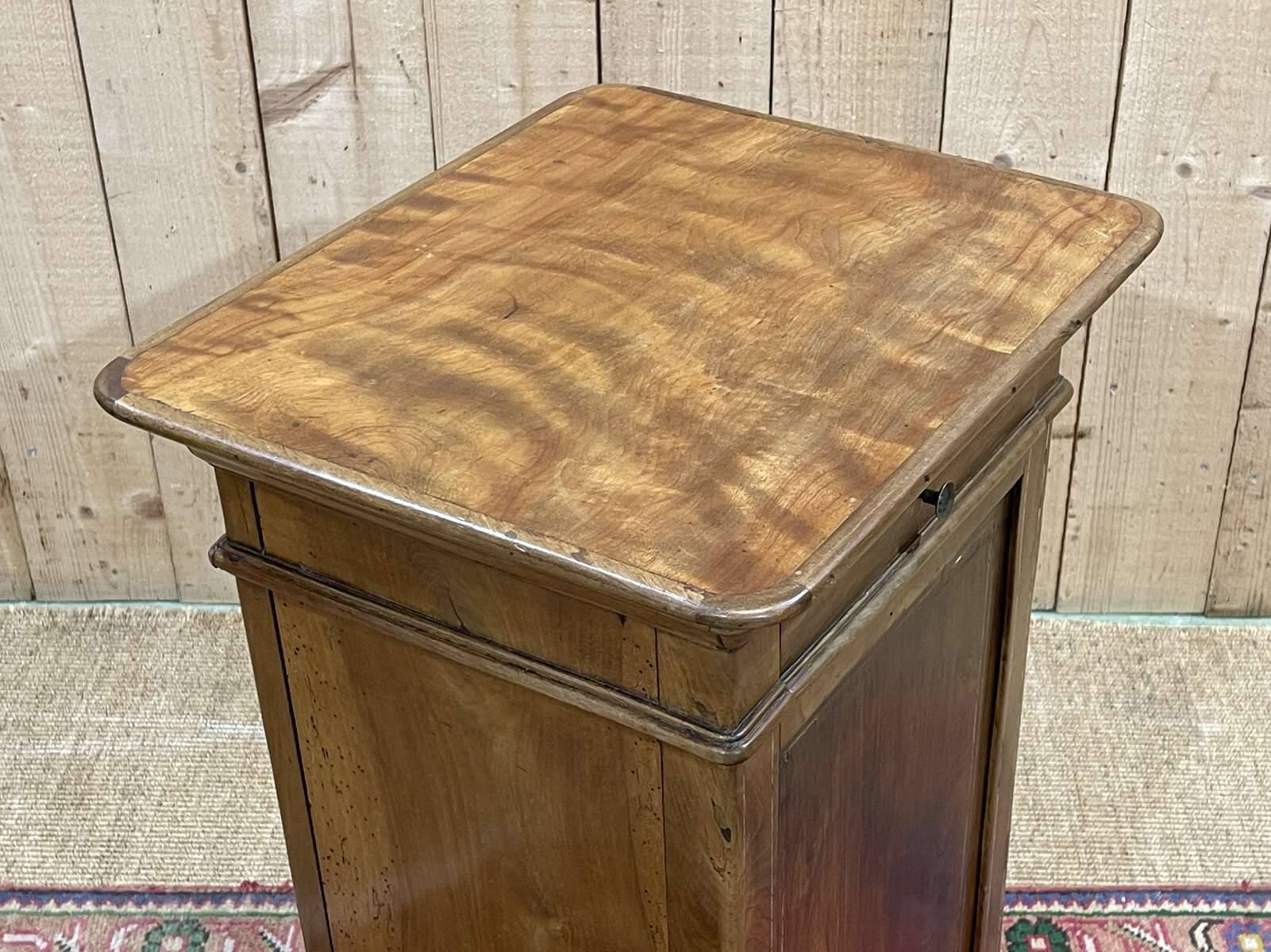Late 19th century fruit wood bedside table