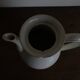 Creil and Montereau neo-classical Directoire coffee pot in fine earthenware circa 1800