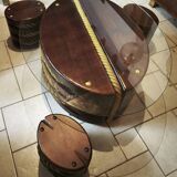 Pulley-type coffee table
