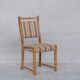 Set of six mid-century oak upholstered danish dining chairs