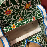 Pair of hand-painted Tunisian bedside tables or shelves