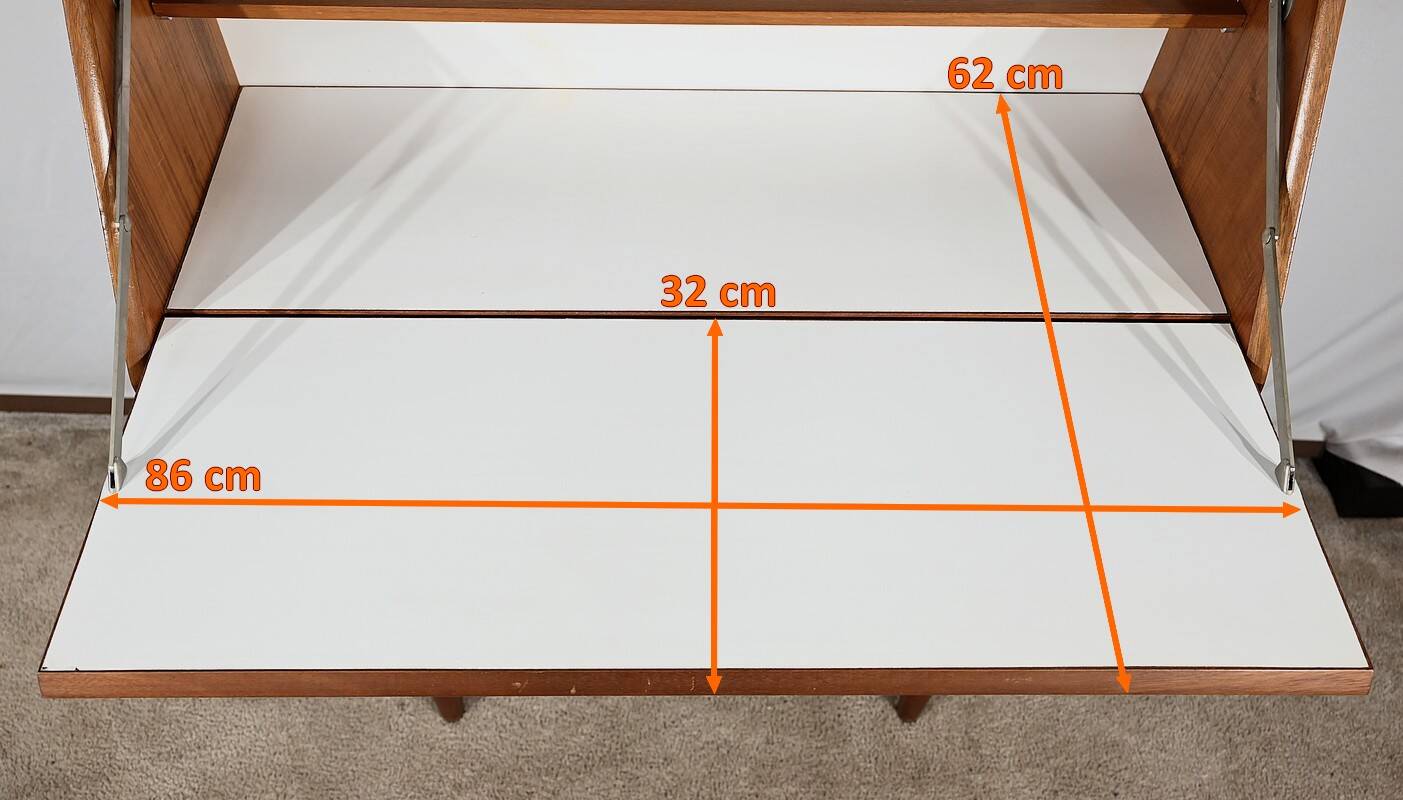 Secretary in Teak, stamped LB Kofod-Larsen, Denmark – 1960