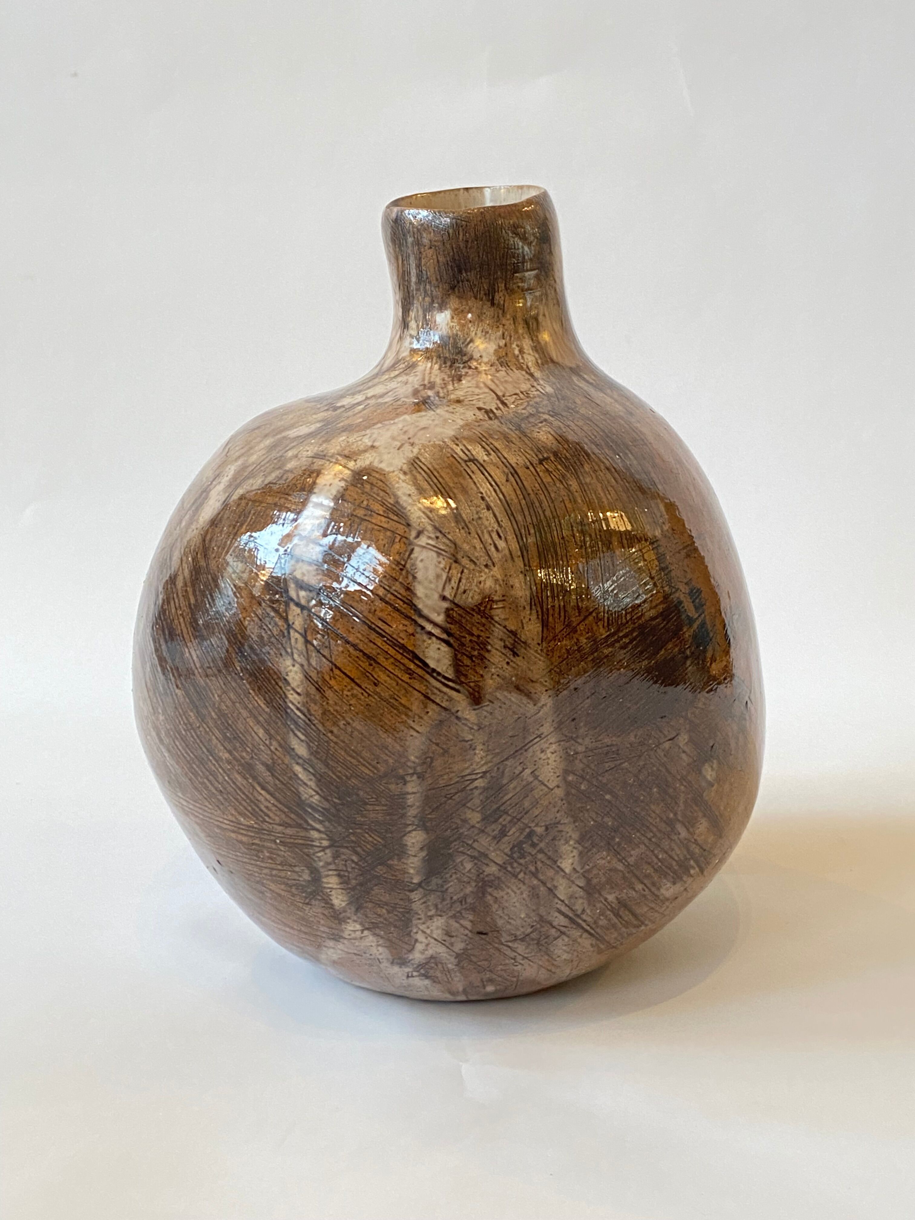 Free-form contemporary ceramic vase