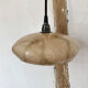 Marbled beige opaline pendant lamp