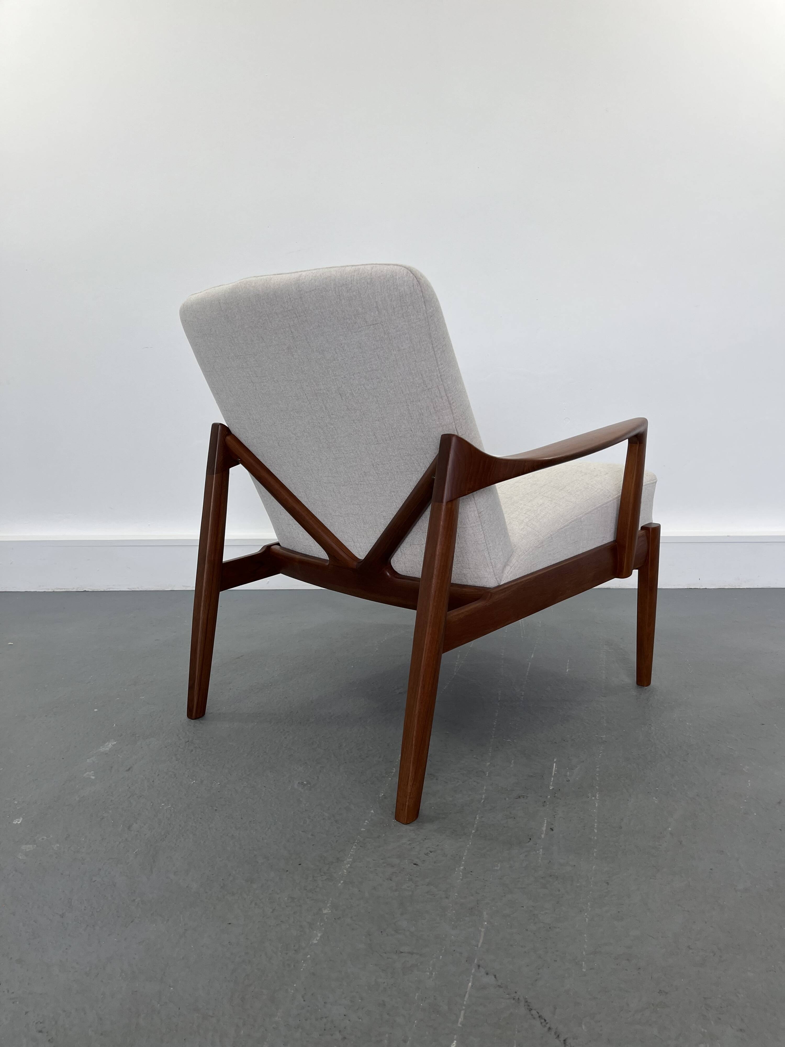 Vintage danish teak lounge chair, 1970s