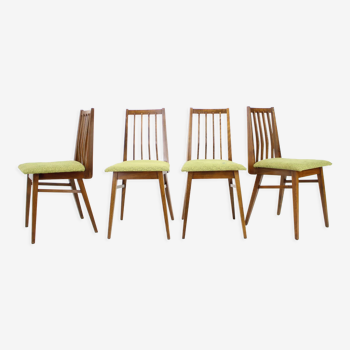 Lot de 4 chaises de salle à manger des années 1960, Tchécoslovaquie