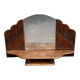 Art Deco dressing table mirror from the 1950s in solid oak.