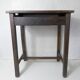 Old children's desk + vintage porcelain inkwell