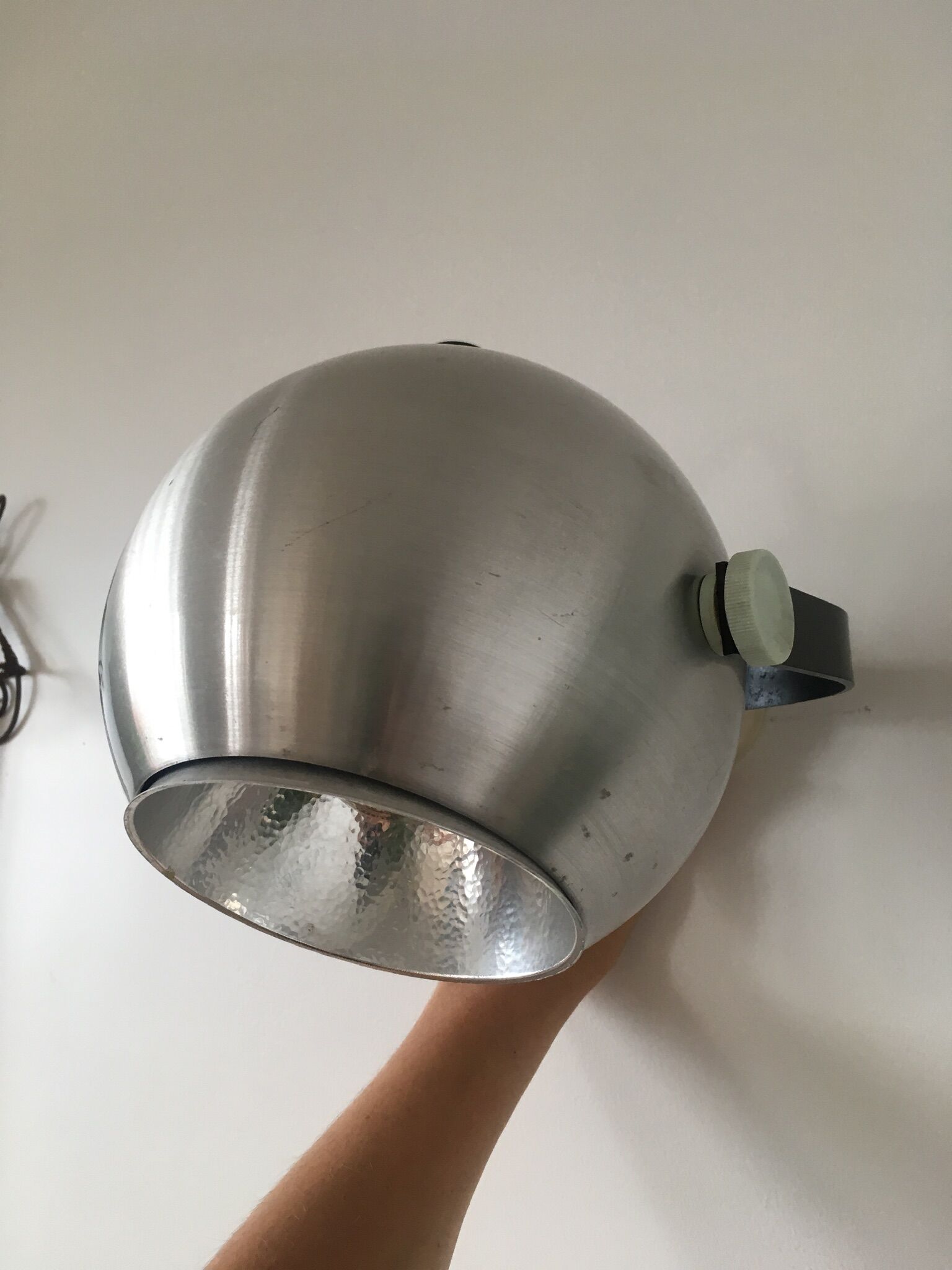 Wall light Erco Eye ball vintage