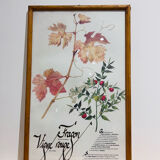 Frame pharmacy herbarium dragon and red vine