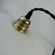 Large old opaline suspension xl 35 cm vintage