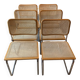 Lot de 6 chaises Cesca du milieu du siècle par Marcel Breuer