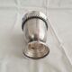 Pair of silver metal timpani