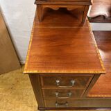 Edwardian Vintage Inlaid Console Hall Table / Dressing Table – 1900–1910