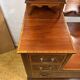 Console d'entrée/coiffeuse vintage édouardienne incrustée – 1900-1910