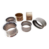 Set of 6 old napkin rings