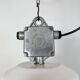 Large White Enamel Industrial Factory Lamp from Elektrosvit, 1990s