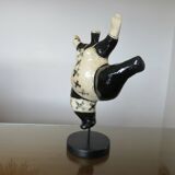 Sculpture "DEESSE" in the style of Niki de Saint Phalle, papier-mâché 1990