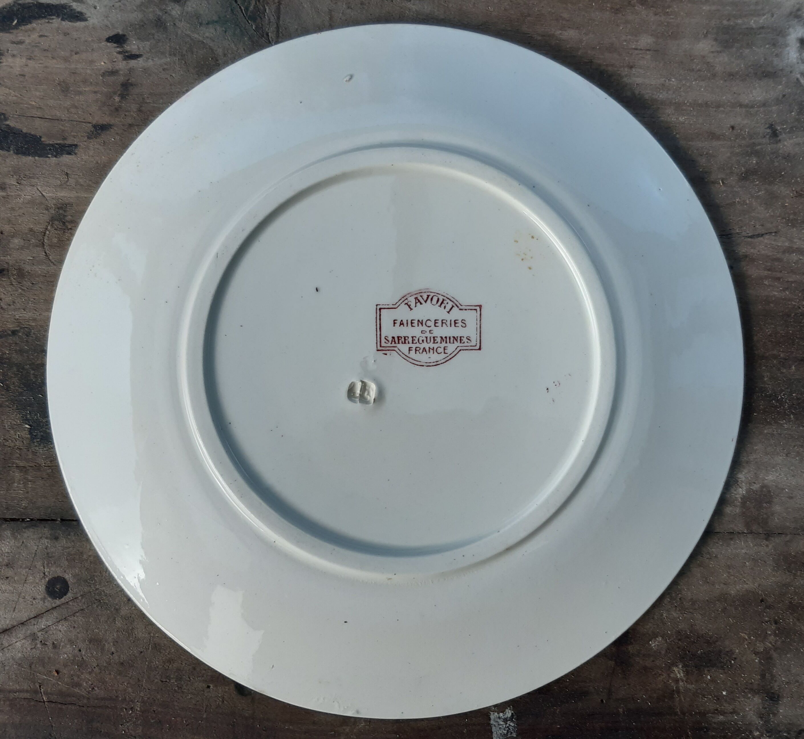 Assiette Sarreguemines favori