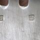 Set of 6 silver-plated oyster forks with floral decoration