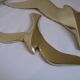 Wall Decoration Set 6 X Seagull / Swallow / Bird. Brass 70 / 80s