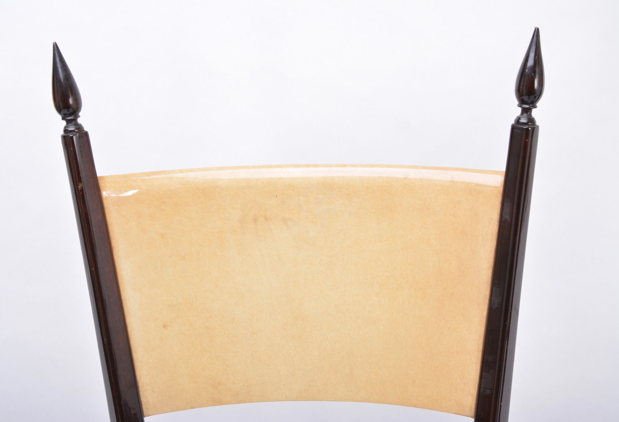 Set of four Italian Mid-Century Modern High Back dining chairs by Aldo Tura