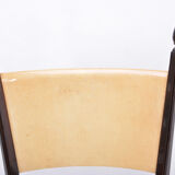 Set of four Italian Mid-Century Modern High Back dining chairs by Aldo Tura