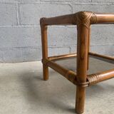 Side table, rattan