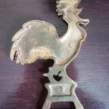 Bottle opener "un coq français" alloy metal gilded height 13.5 cm