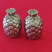 Pair of pineapple salt and pepper shakers, Italy, 1970s, Mauro Manet